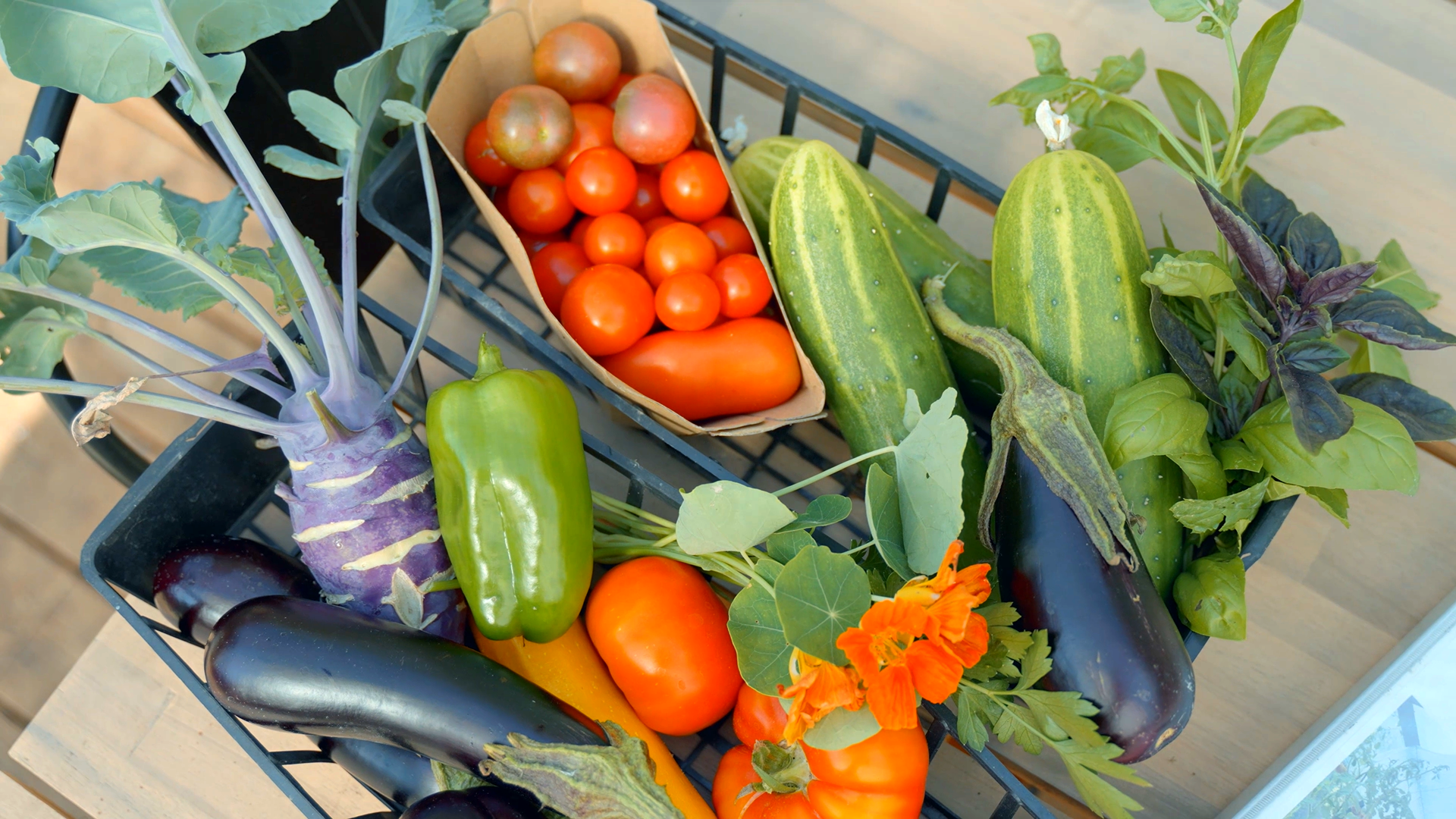 Panier de fruits et légumes