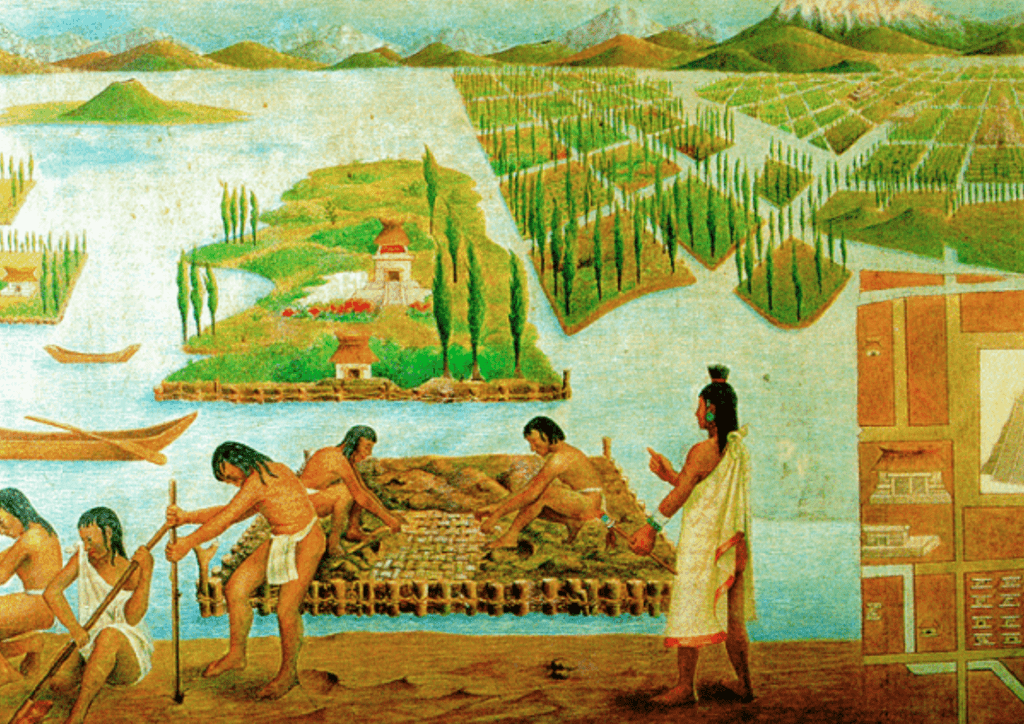 Aquaponie chez les Aztèques