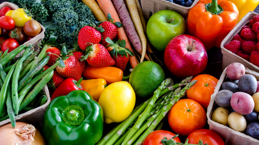fruits et légumes plein de nutriments